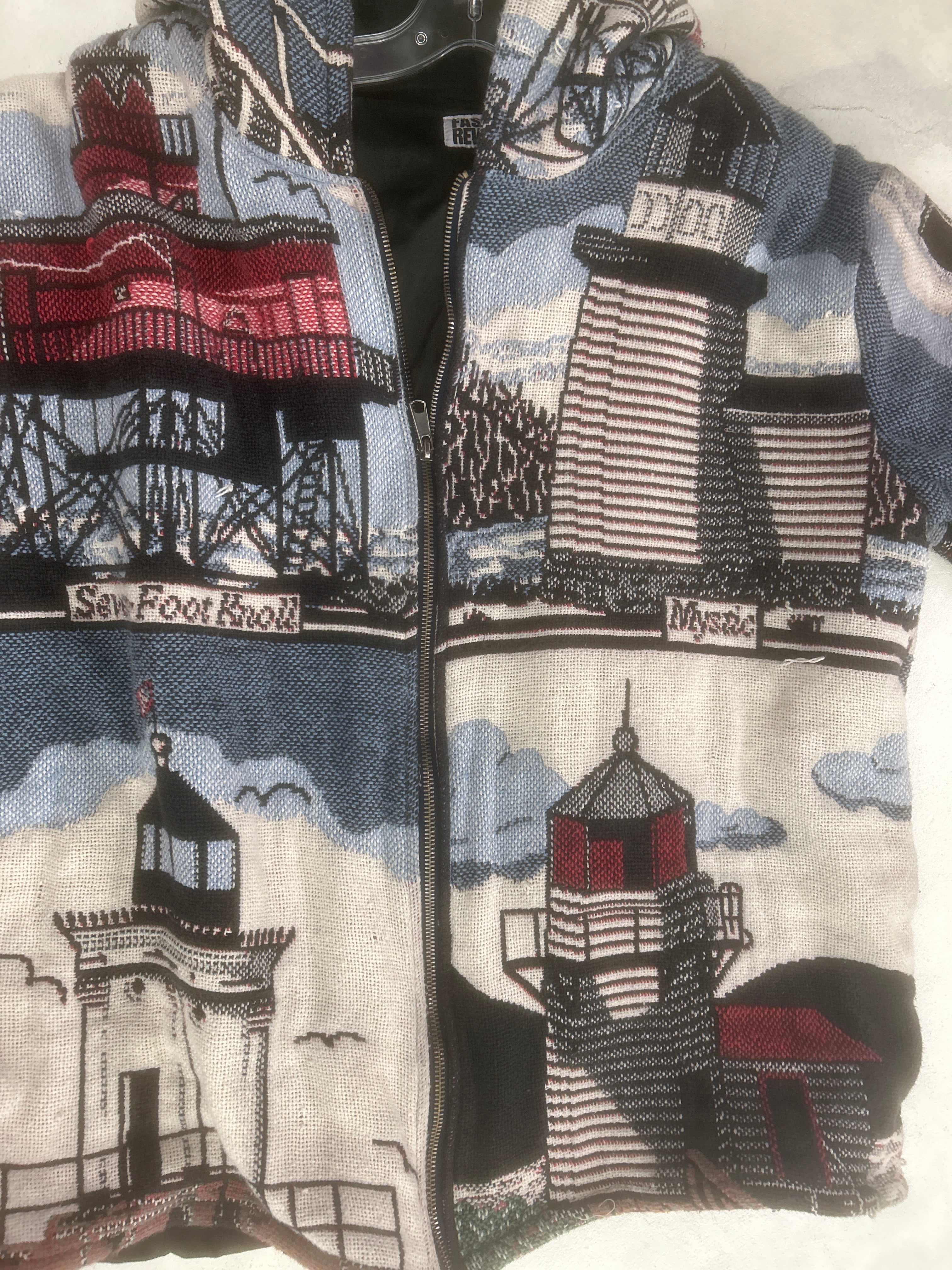Lighthouse Double Sided Tapestry Zip Through