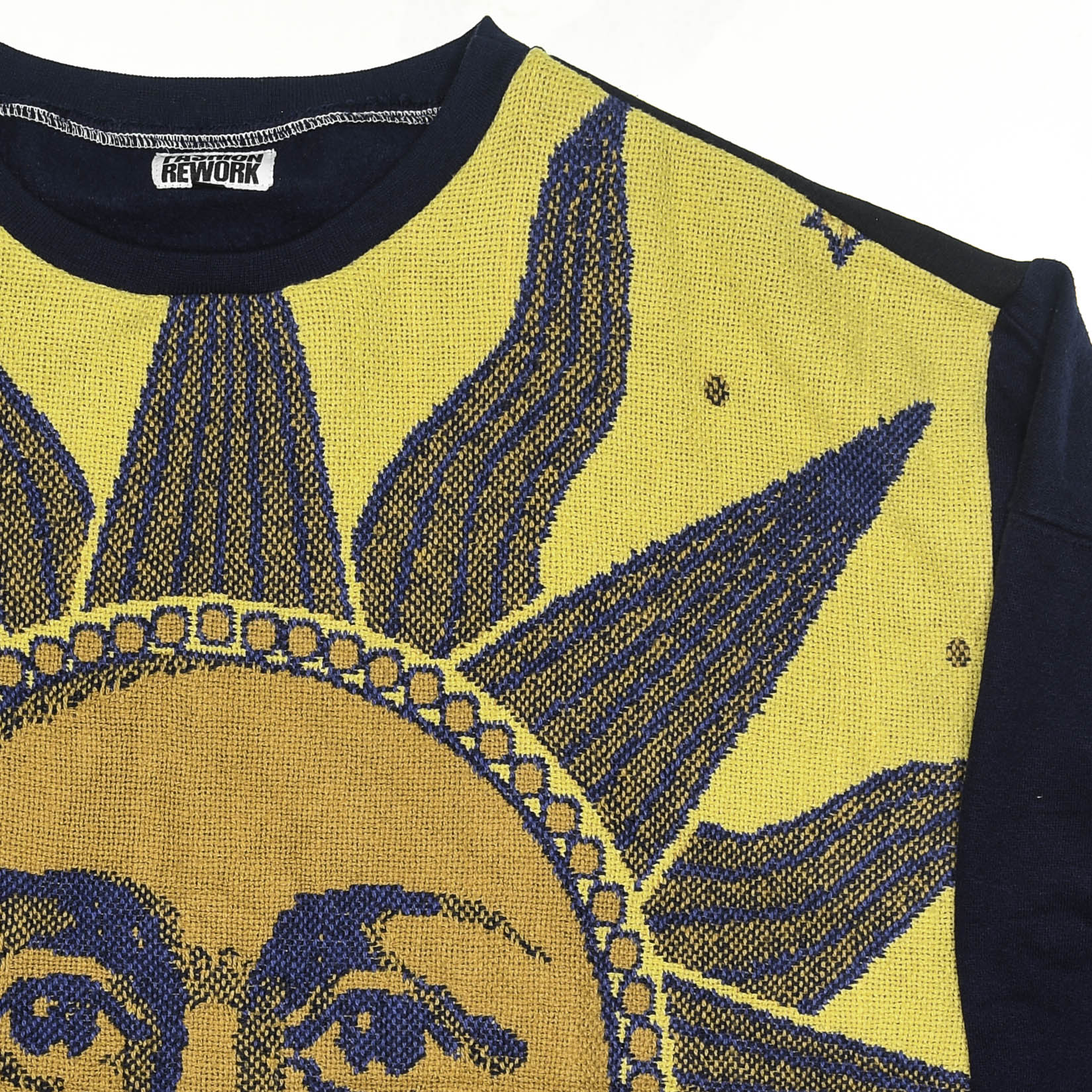 Golden Celestial Sun Tapestry Panel Pullover