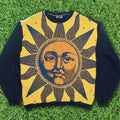 Golden Celestial Sun Tapestry Panel Pullover