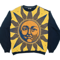 Golden Celestial Sun Full Tapestry Panel Pullover