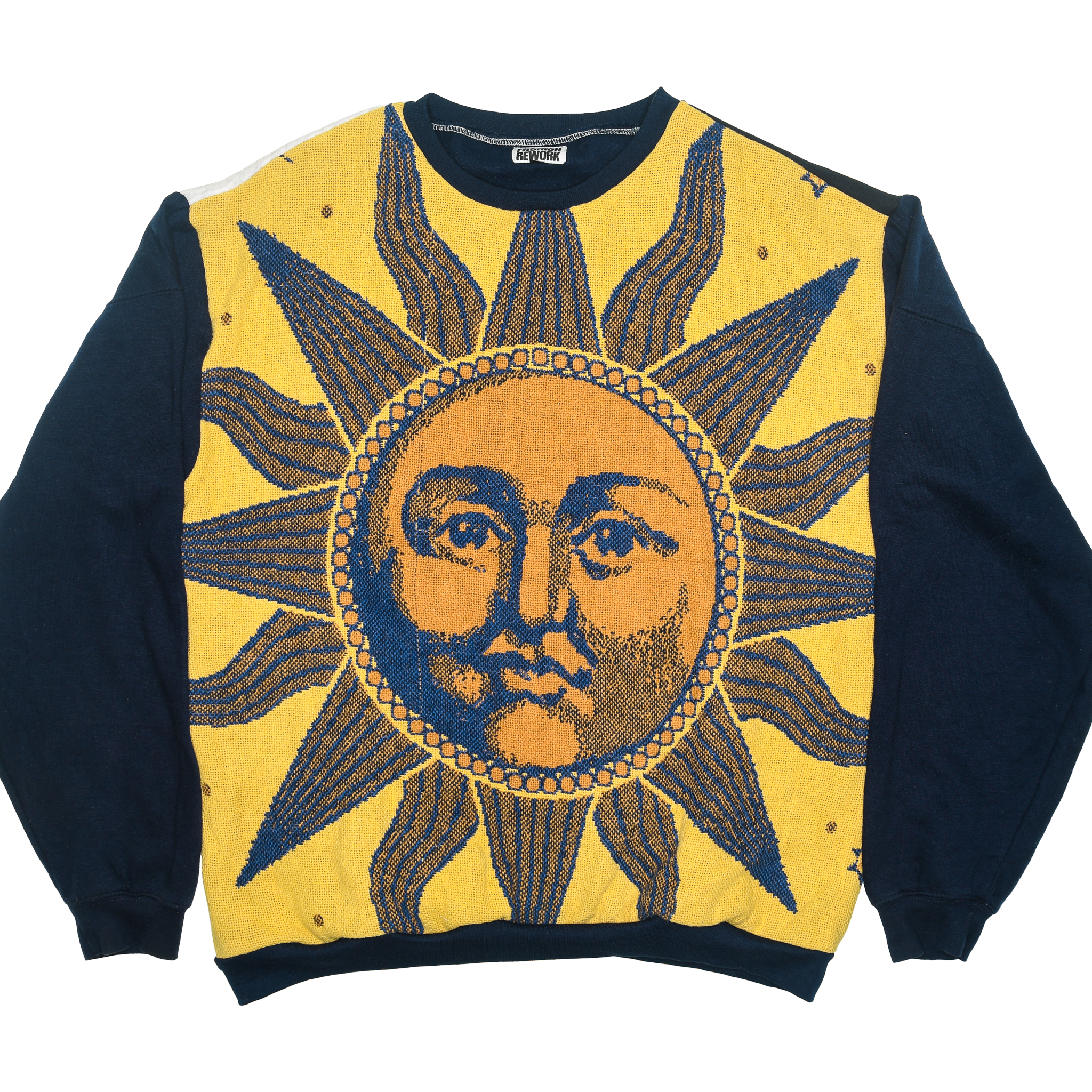 Golden Celestial Sun Full Tapestry Panel Pullover