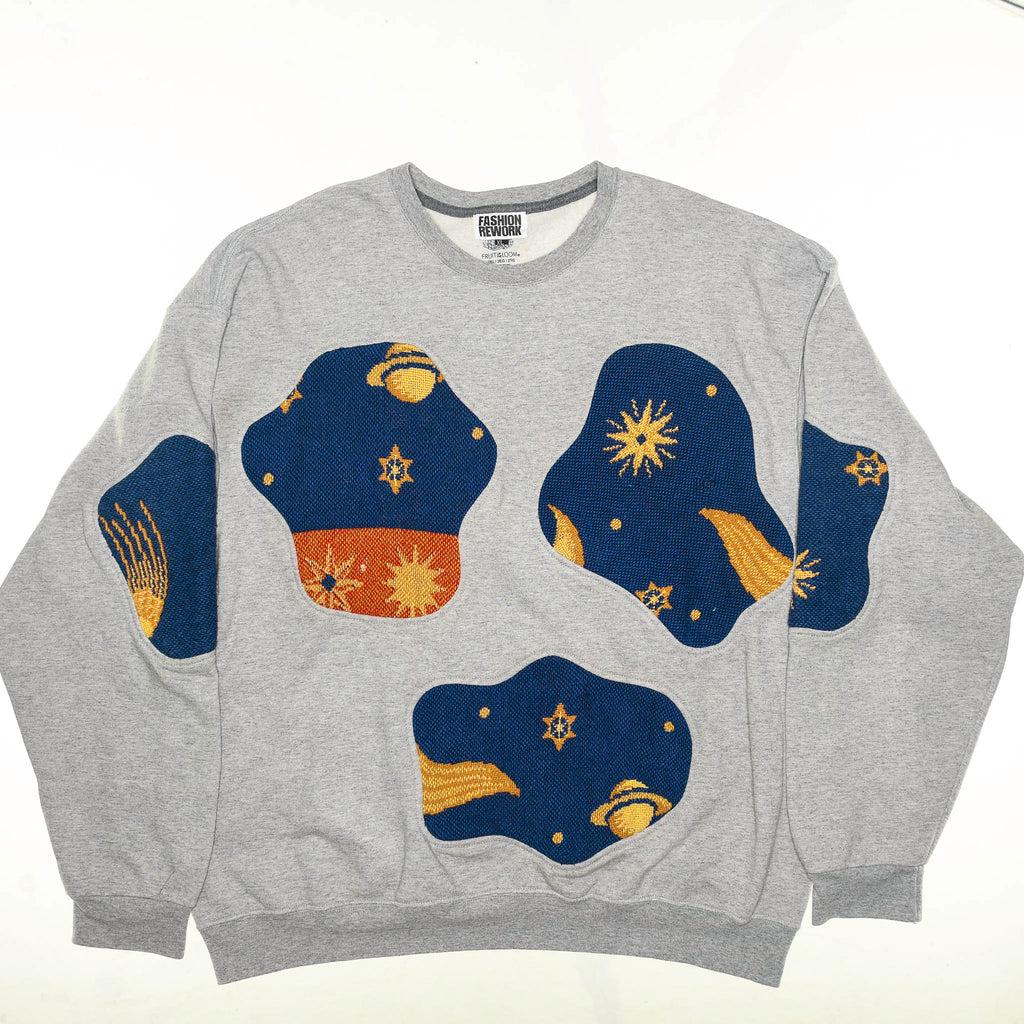 Celestial Solar System Amoeba Tapestry Pullover