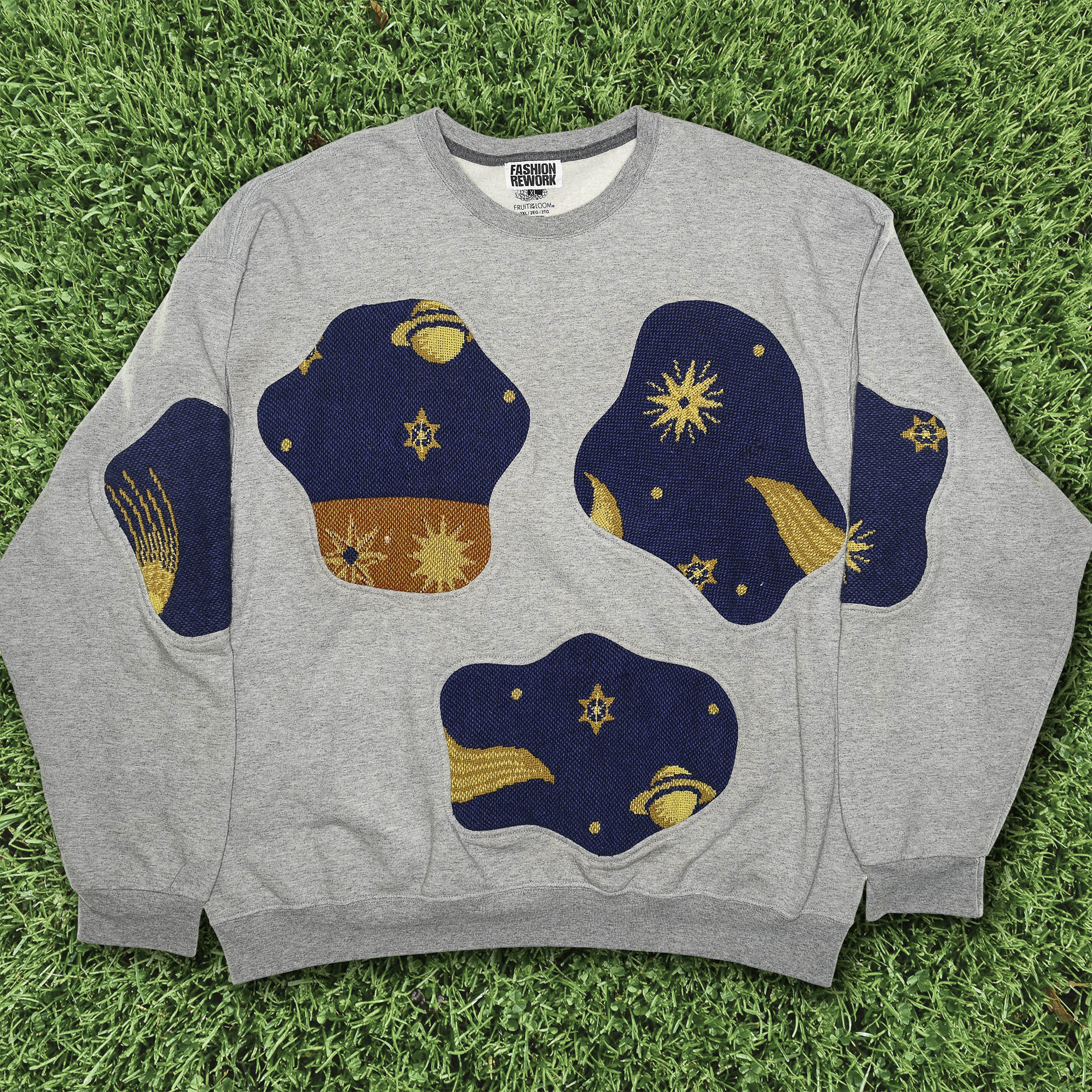 Celestial Solar System Amoeba Tapestry Pullover