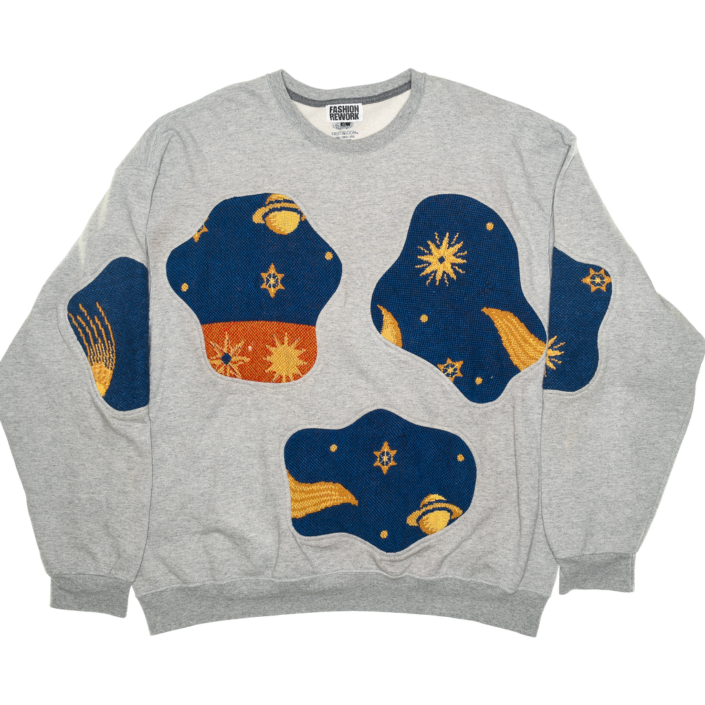 Celestial Solar System Amoeba Tapestry Pullover