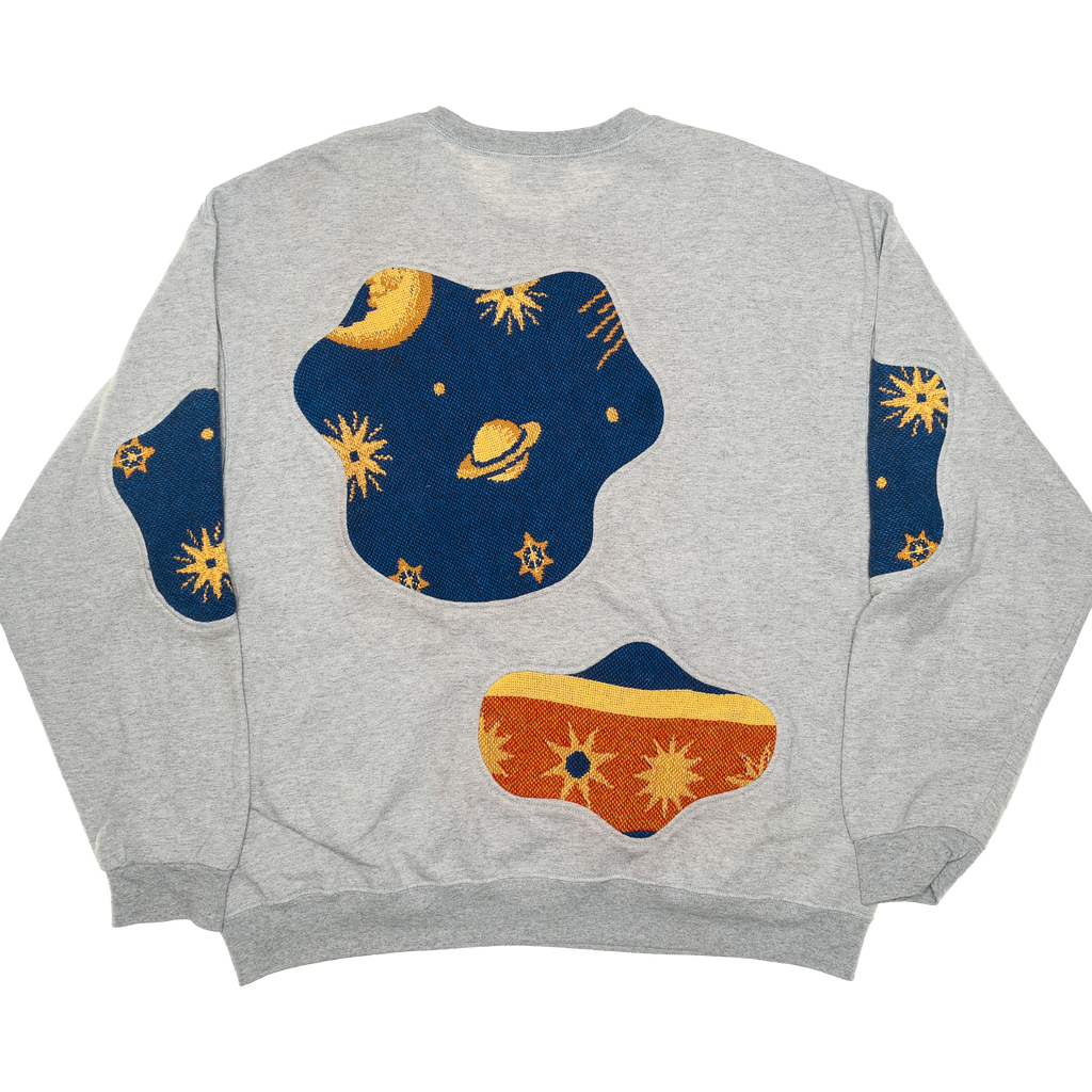 Celestial Solar System Amoeba Tapestry Pullover