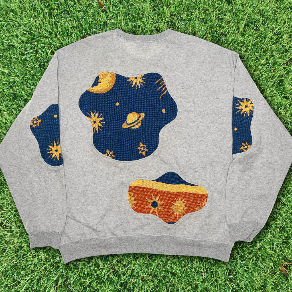 Celestial Solar System Amoeba Tapestry Pullover