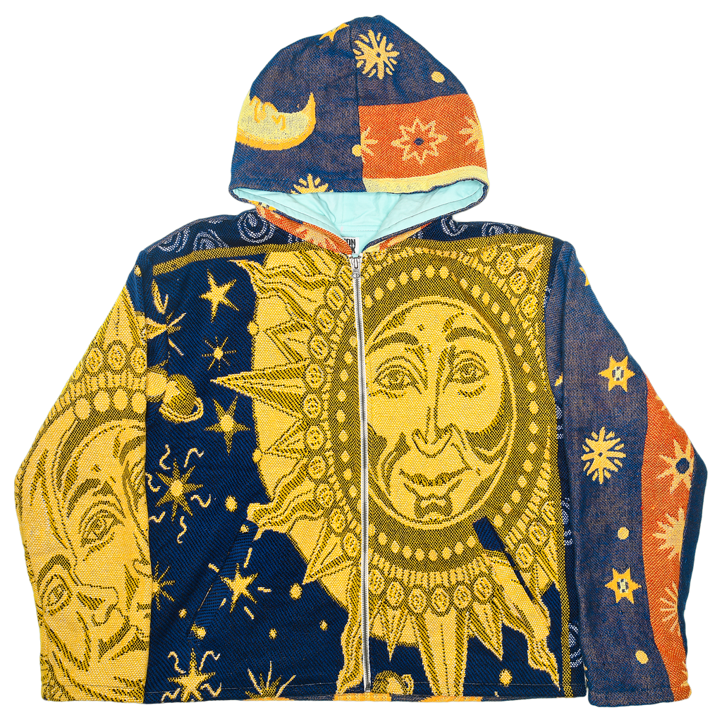 Celestial Sun, Moon, & Stars Double Tapestry Zip Through