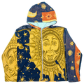 Celestial Sun, Moon, & Stars Double Tapestry Zip Through