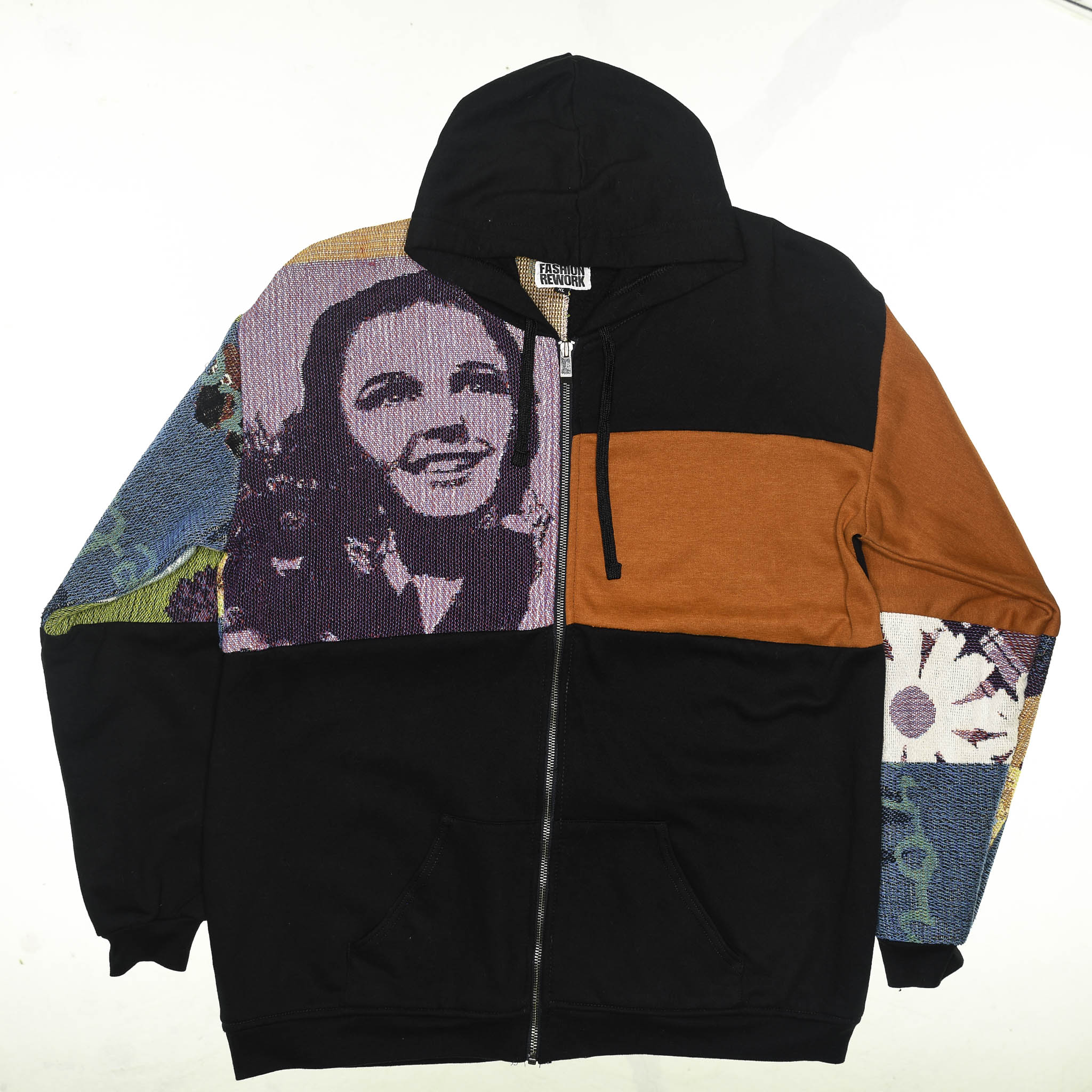 The Wizard of Oz Patchwork Tapestry Zip Up Hoodie