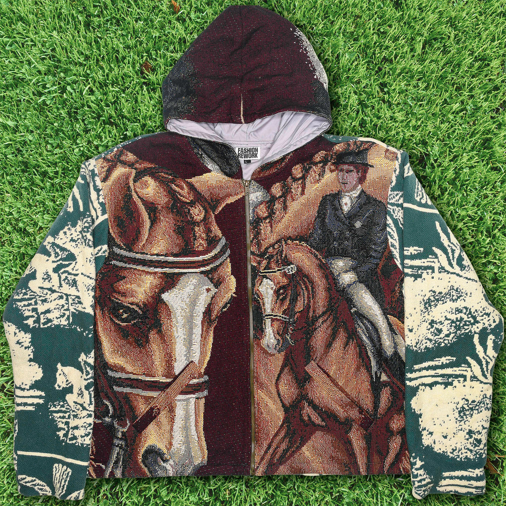 Horse Full Tapestry Zip Up