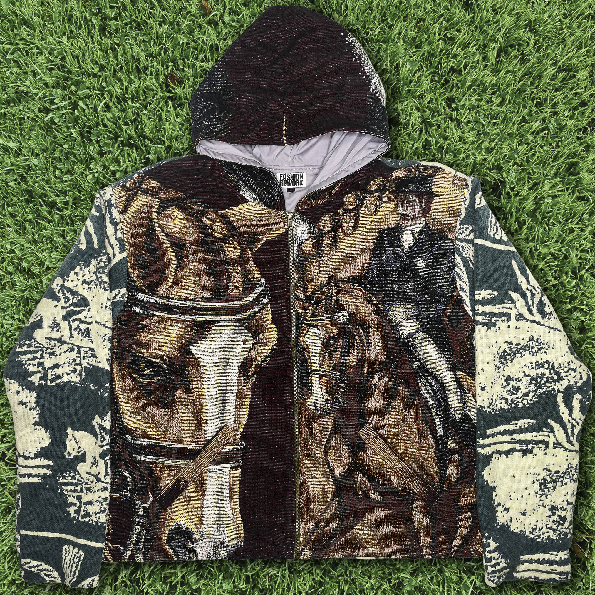 Horse Full Tapestry Zip Up