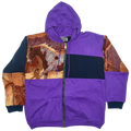 Sunrise Horses Tapestry Patchwork Zip Up