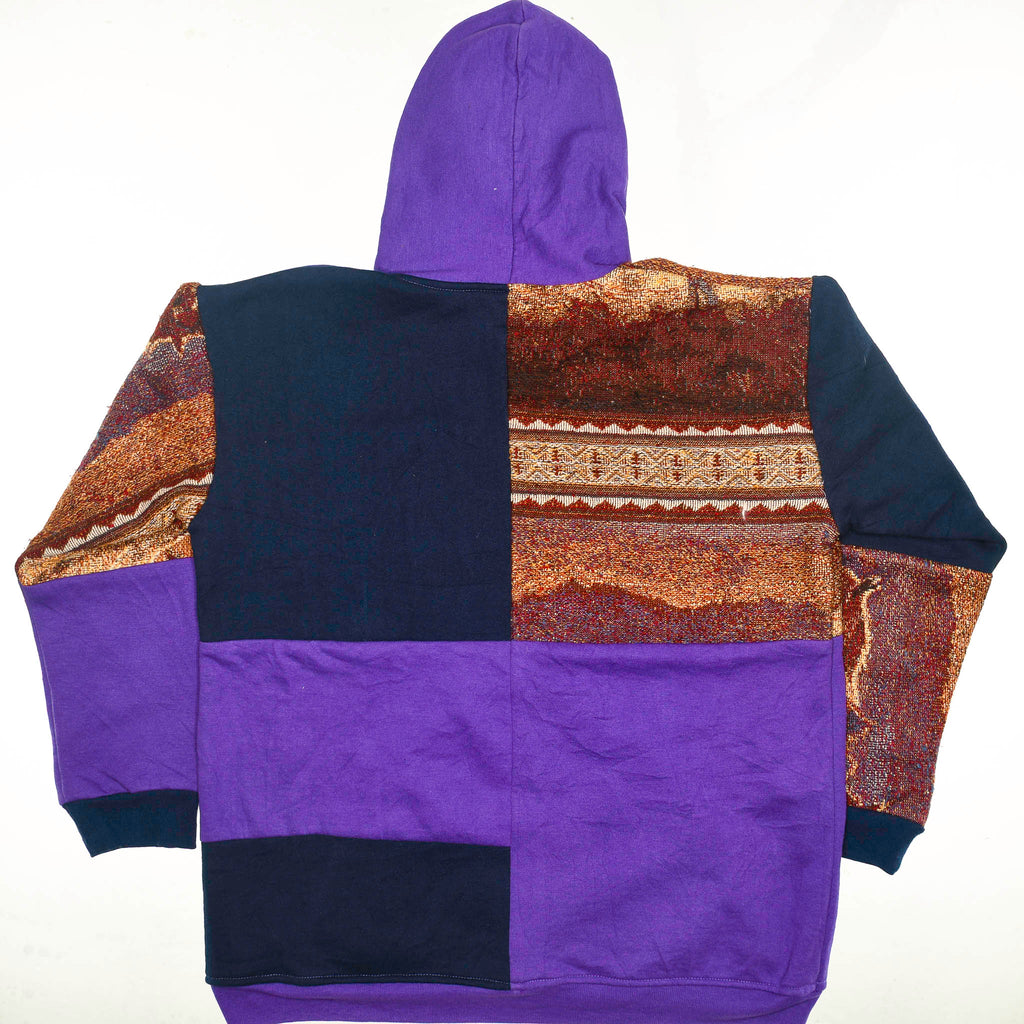 Sunrise Horses Tapestry Patchwork Zip Up