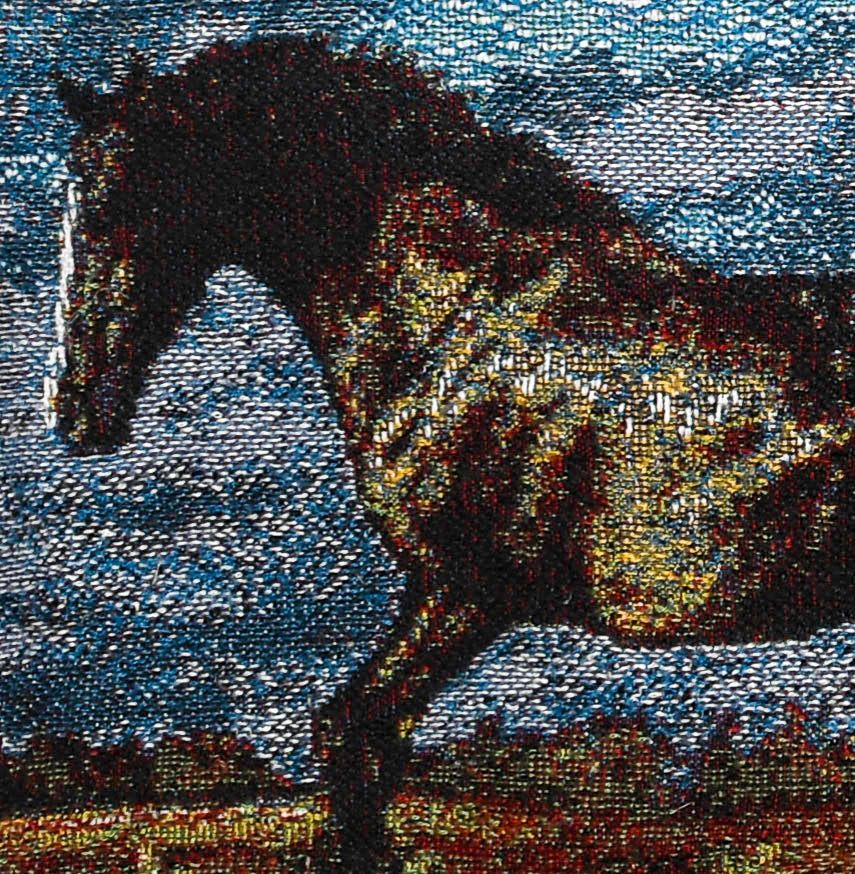 Horse Landscape Tapestry Panel Pullover