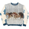 Winter Horses Full Tapestry Panel Pullover
