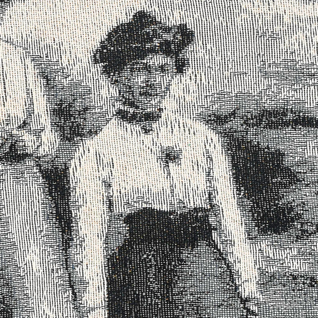 Black & White Victorian Tapestry Panel Pullover