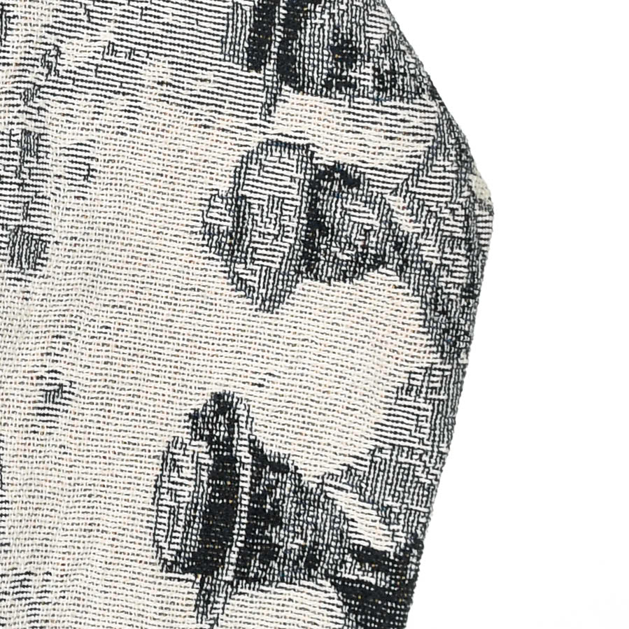 Black & White Victorian Tapestry Panel Pullover