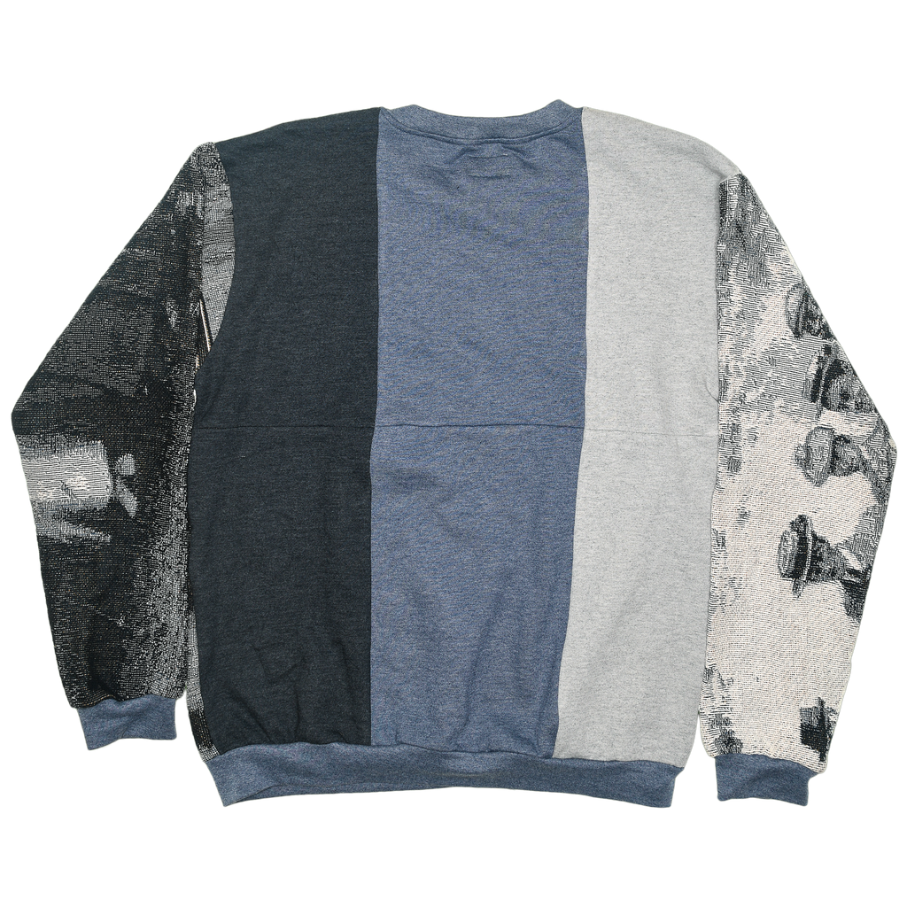 Black & White Victorian Tapestry Panel Pullover