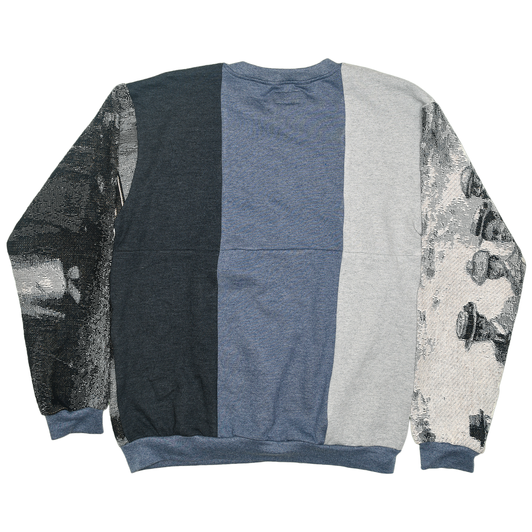 Black & White Victorian Tapestry Panel Pullover