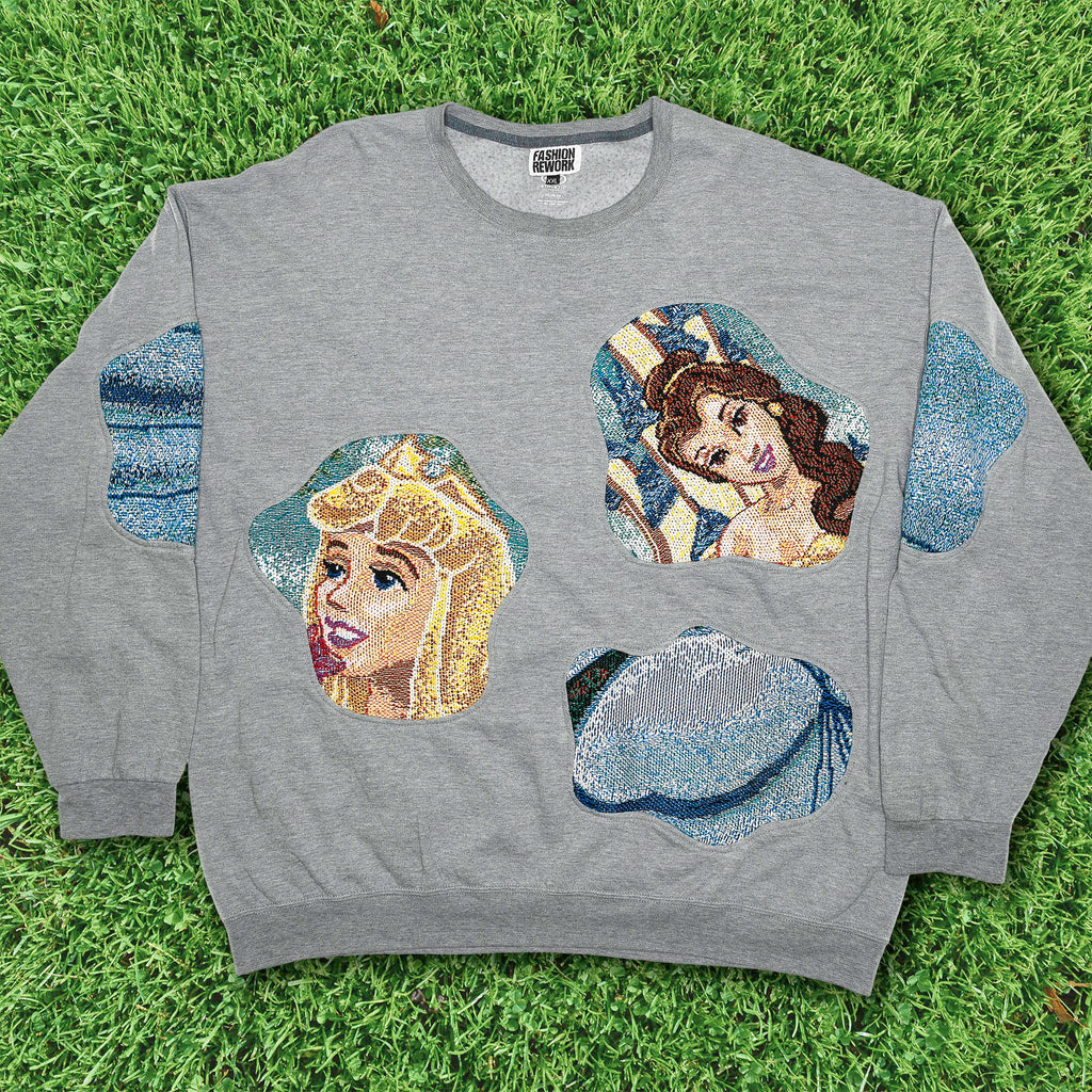Vintage Disney Princesses Amoeba Tapestry Pullover