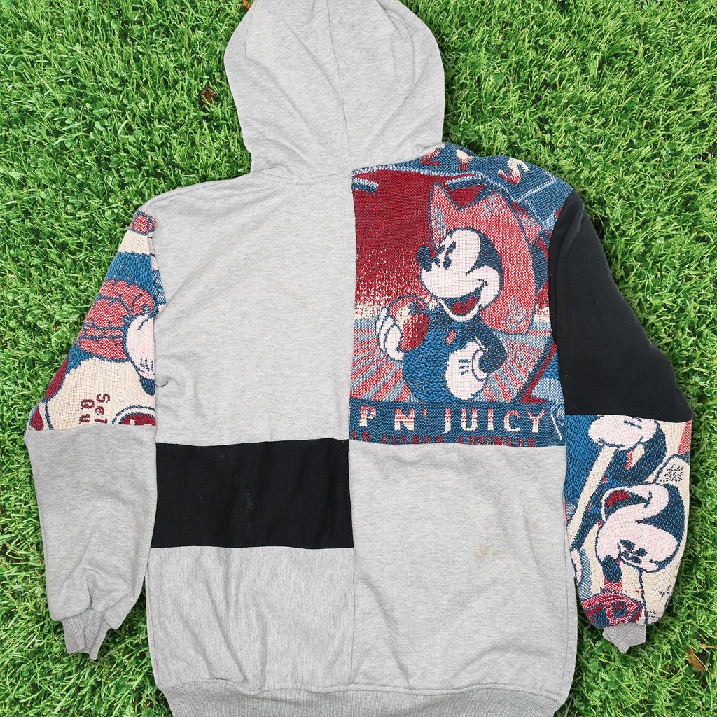 Farmer Mickey Patchwork Tapestry Zip Up
