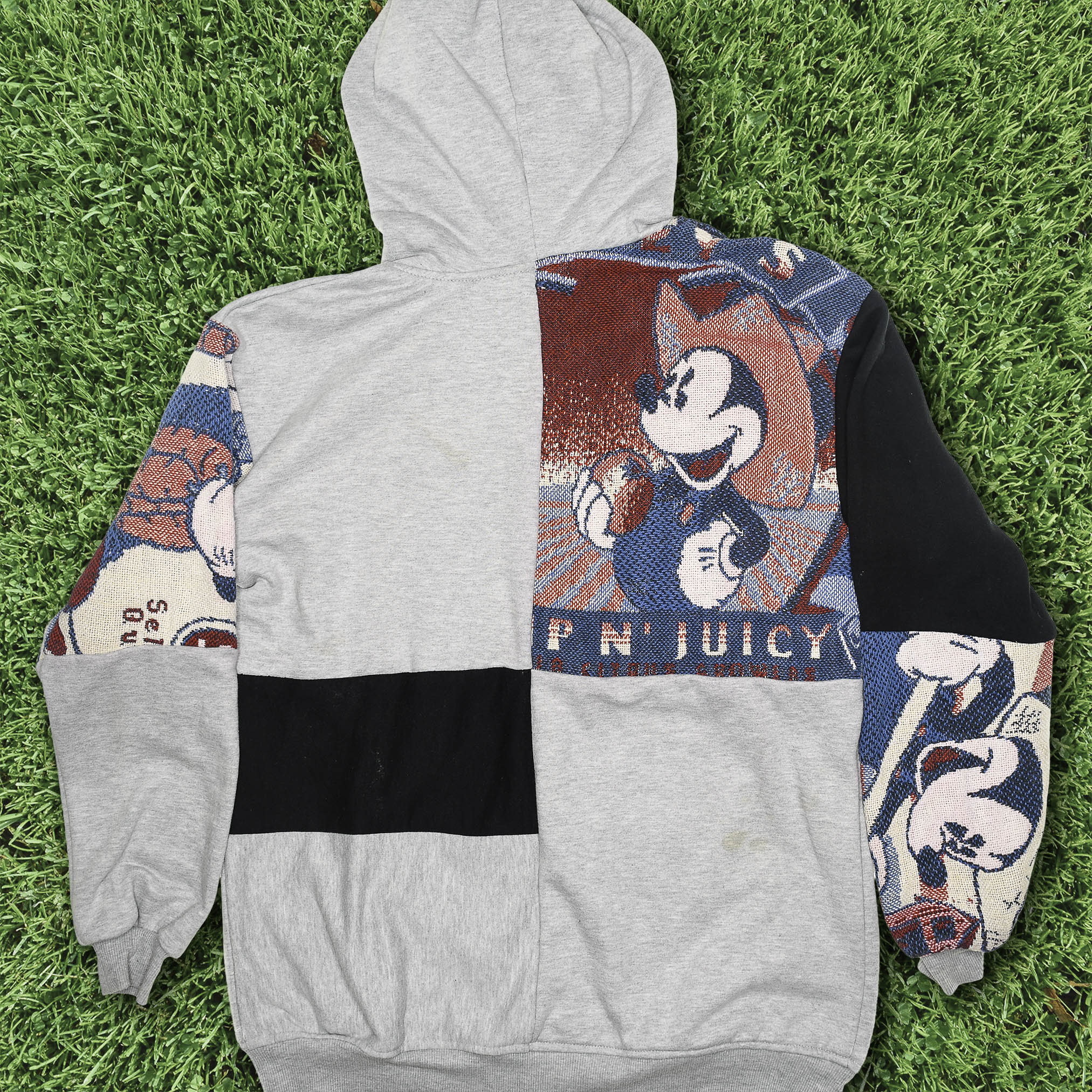 Farmer Mickey Patchwork Tapestry Zip Up