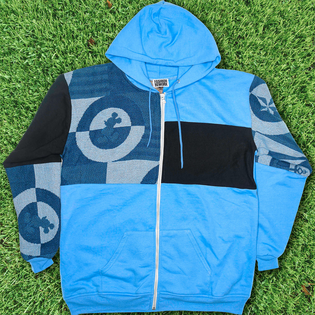 Disney Patchwork Tapestry Zip Up Hoodie