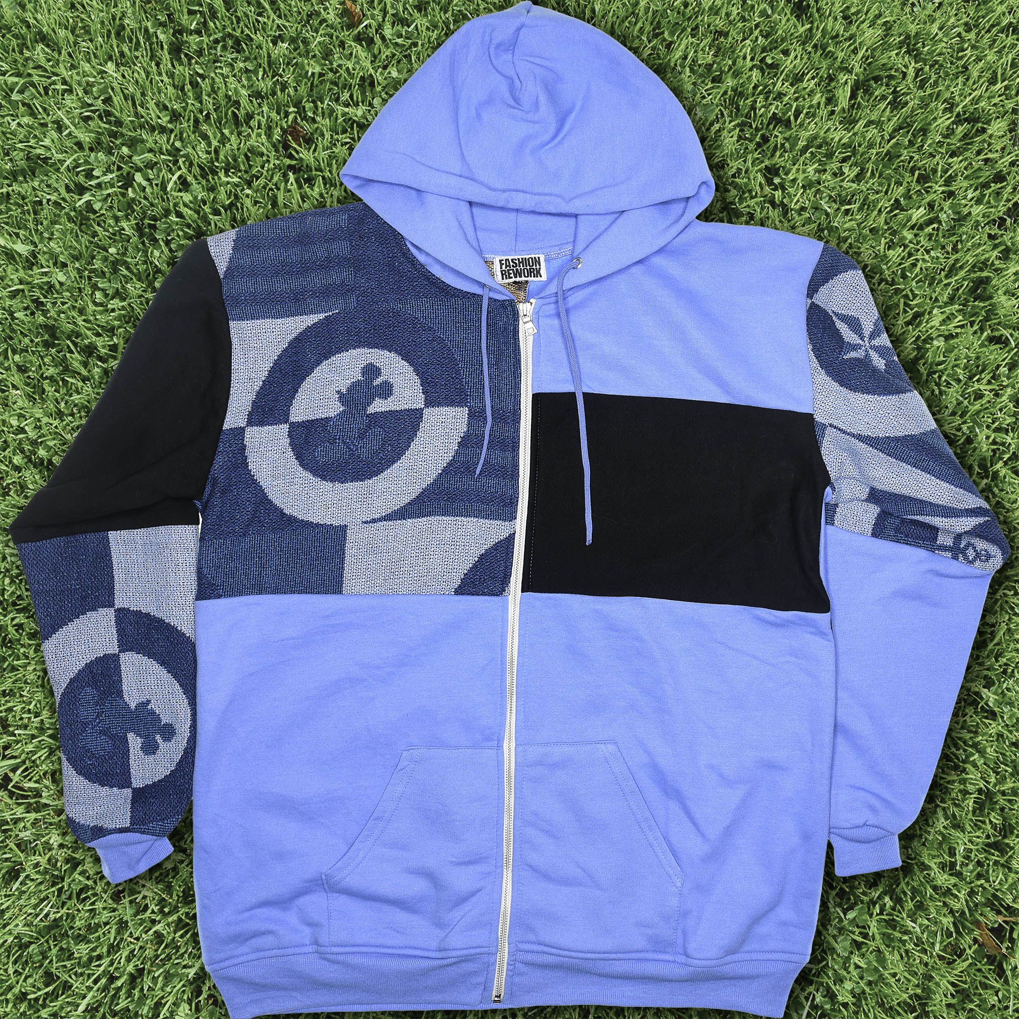 Disney Patchwork Tapestry Zip Up Hoodie