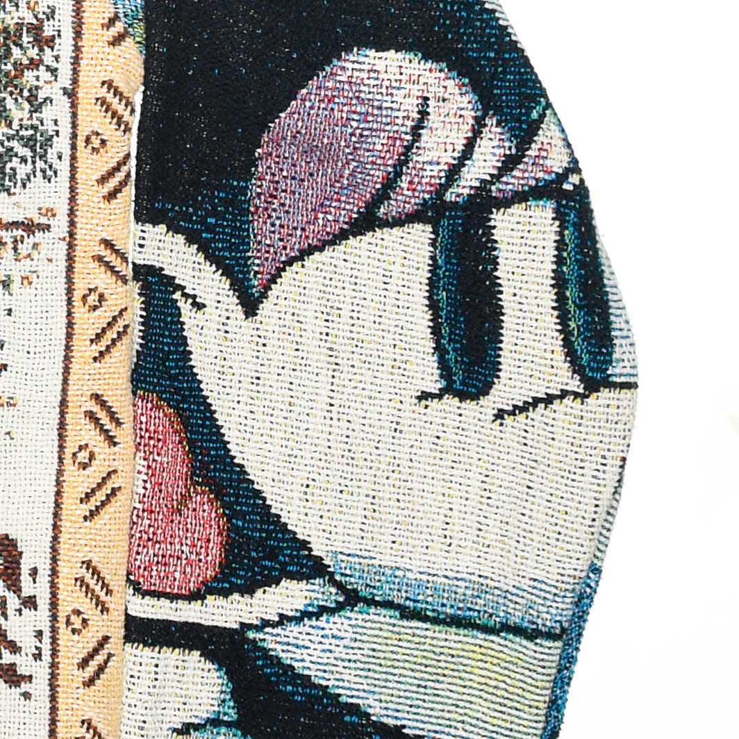 Winnie the Pooh & Mickey Mouse Full Tapestry Panel Pullover