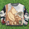 Winnie the Pooh & Mickey Mouse Full Tapestry Panel Pullover