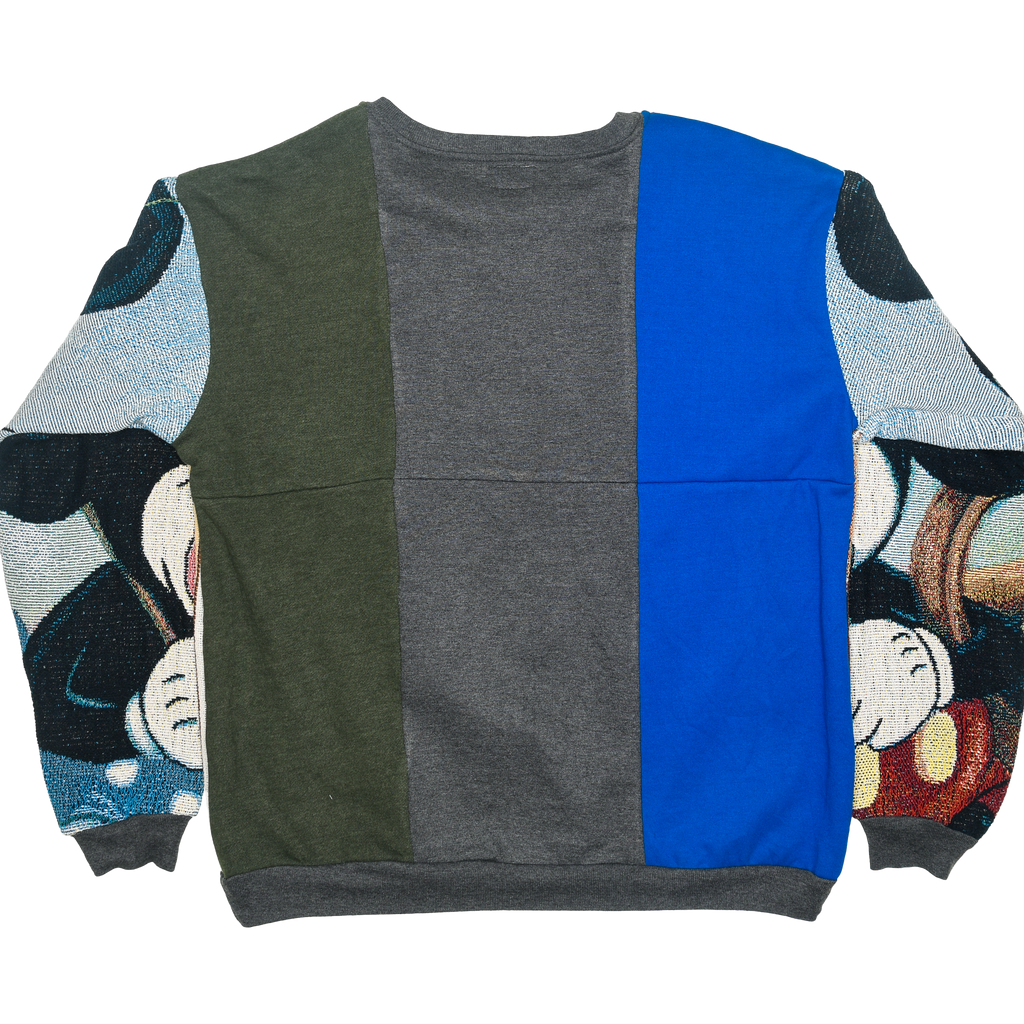Winnie the Pooh & Mickey Mouse Full Tapestry Panel Pullover