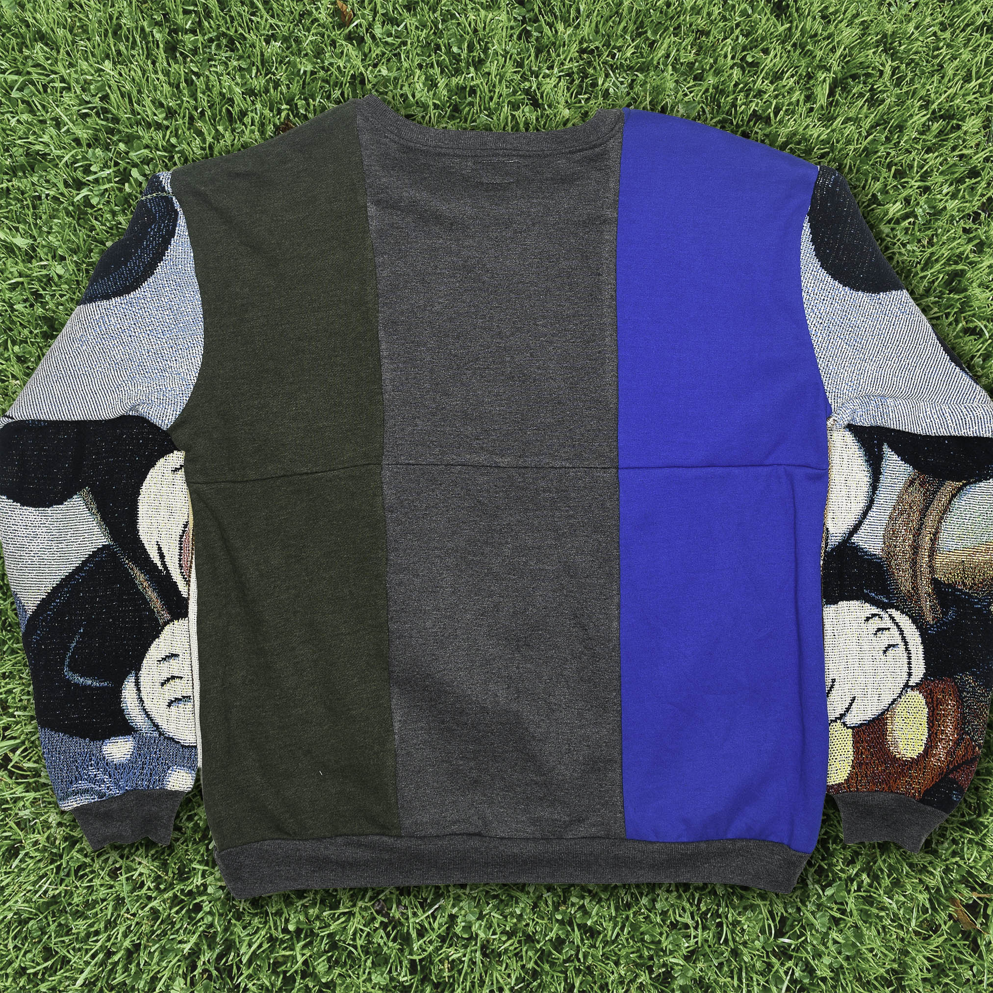 Winnie the Pooh & Mickey Mouse Full Tapestry Panel Pullover