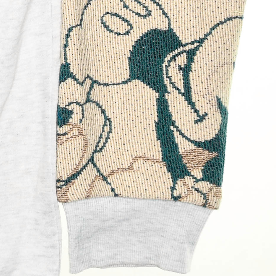 Mickey Mouse Patchwork Tapestry Zip Up Hoodie
