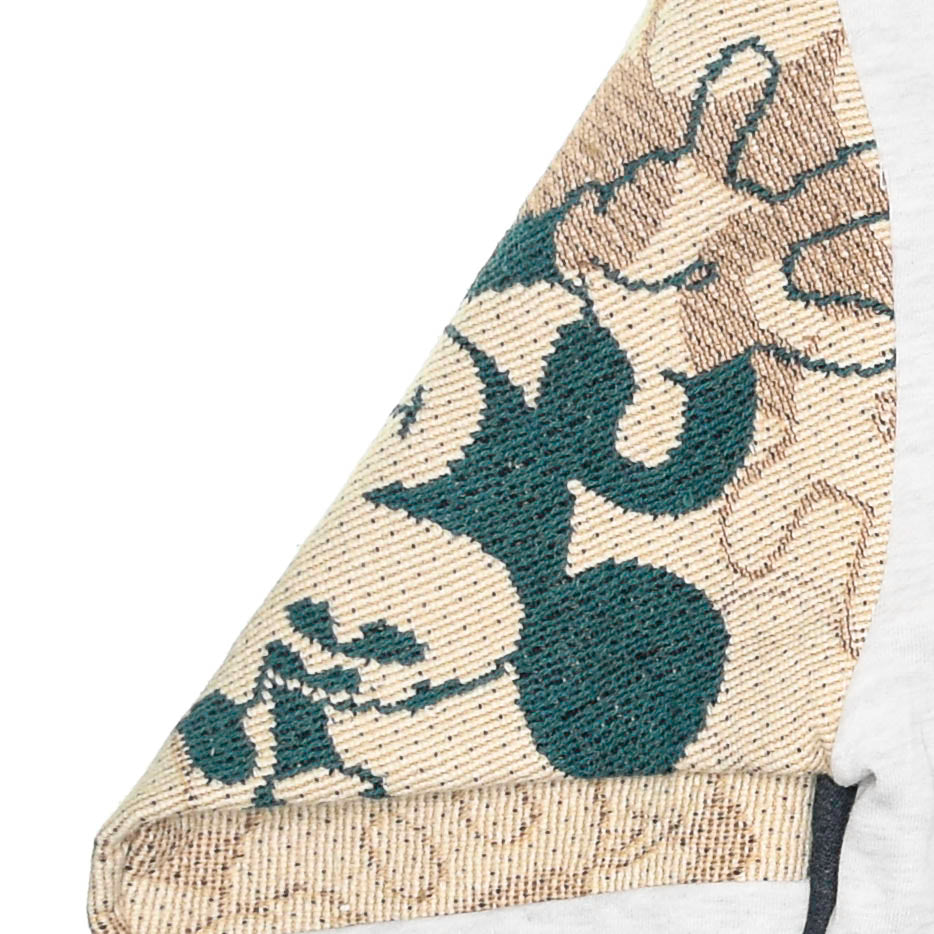 Mickey Mouse Patchwork Tapestry Zip Up Hoodie