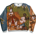 Goofy & Mickey Full Tapestry Panel Pullover
