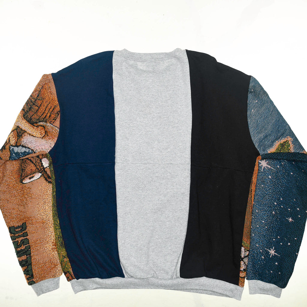 Goofy & Mickey Tapestry Panel Pullover