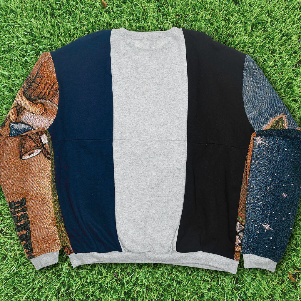 Goofy & Mickey Tapestry Panel Pullover