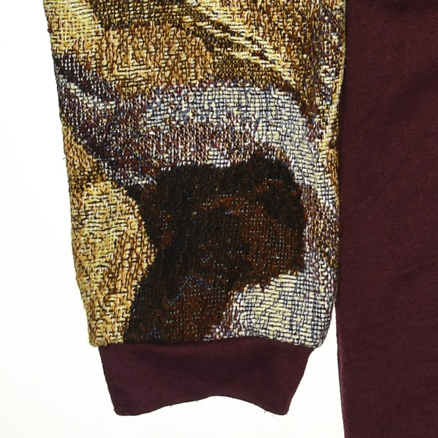 Wild Horses Patchwork Tapestry Zip Up Hoodie