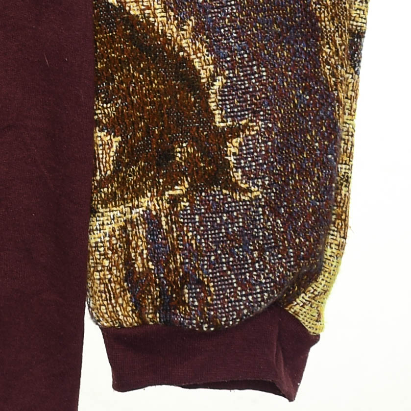 Wild Horses Patchwork Tapestry Zip Up Hoodie