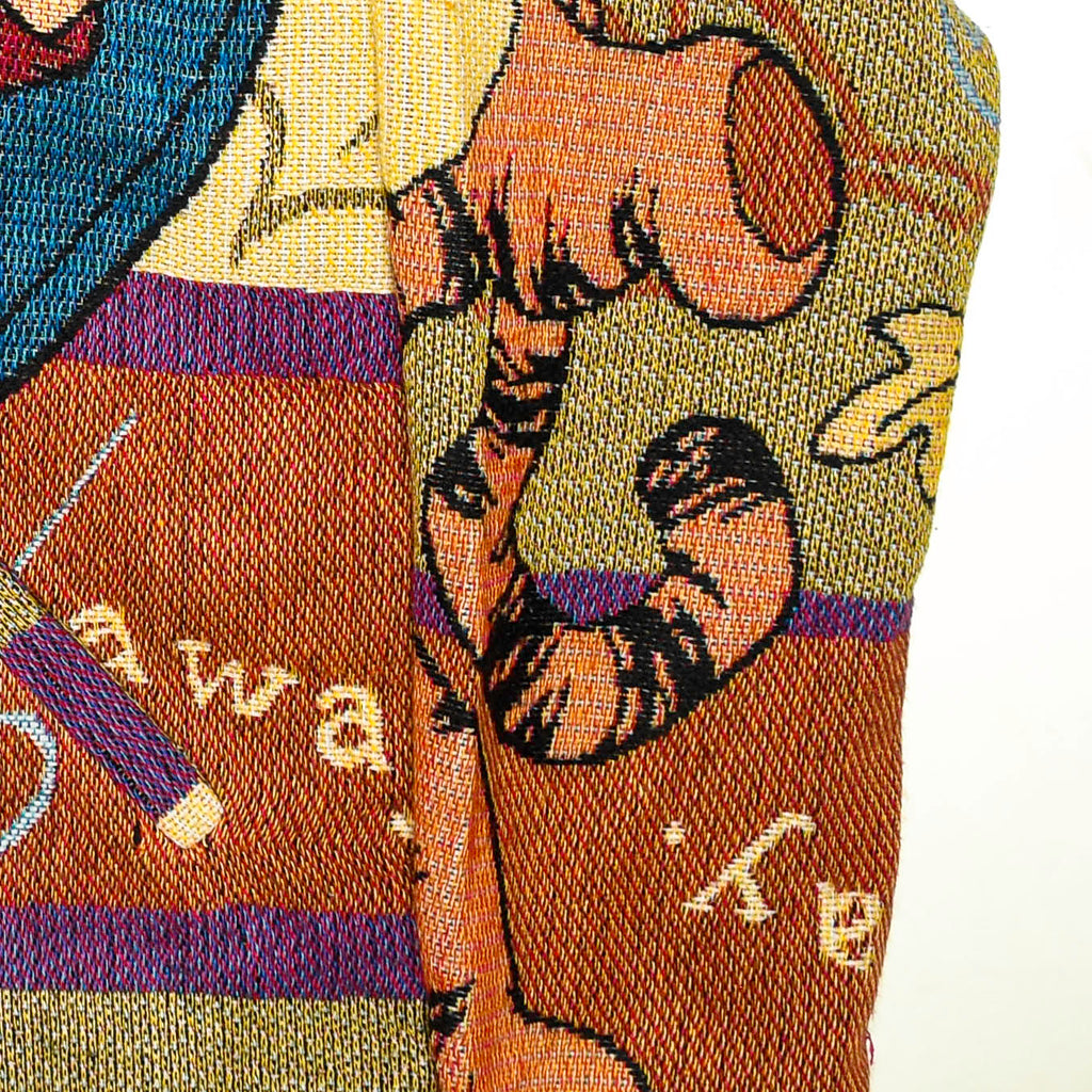Winds of Winnie the Pooh Heirloom Tapestry Zip Coat — Upcycled 90s Disney Fall & Halloween Jacket