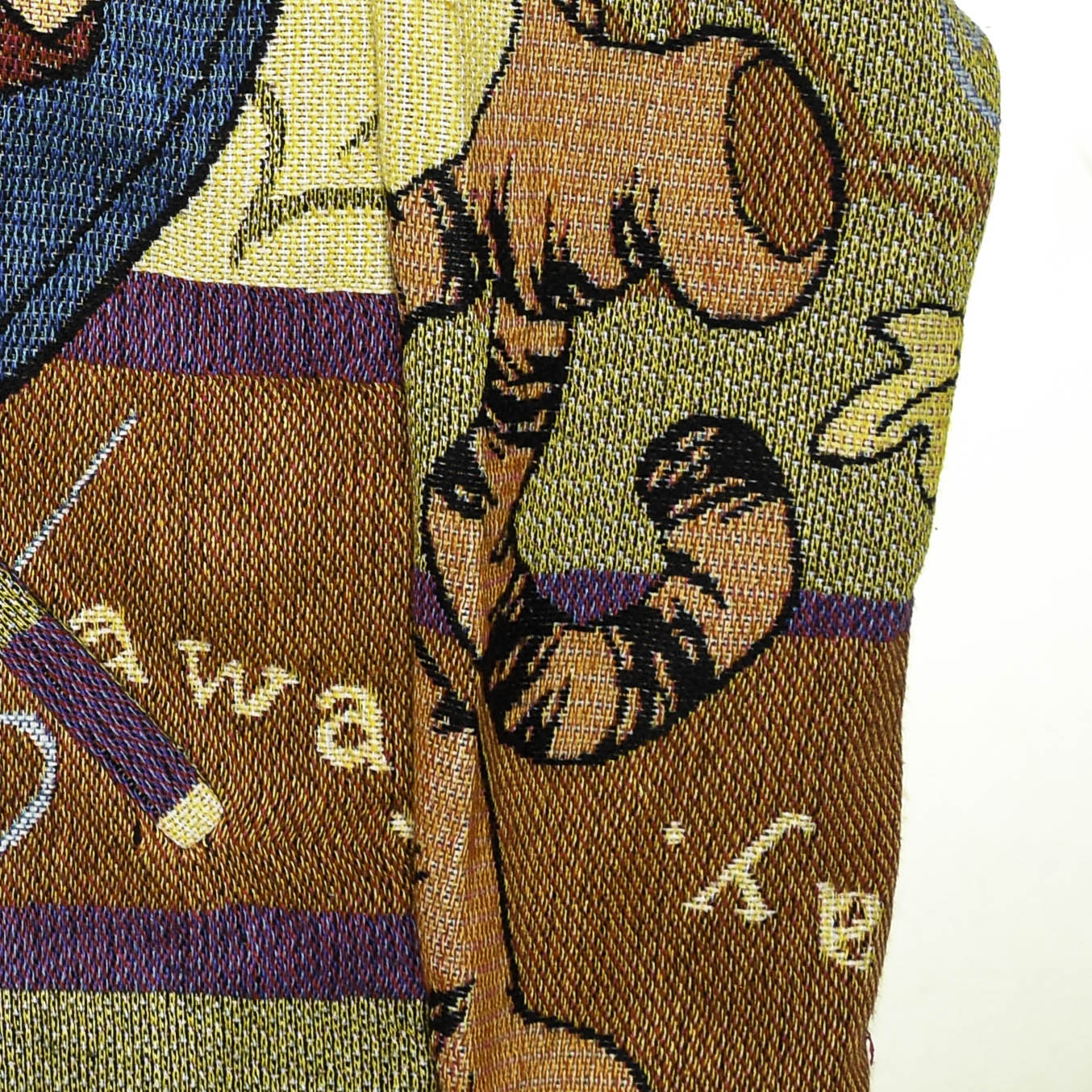 Winds of Winnie the Pooh Heirloom Tapestry Zip Coat — Upcycled 90s Disney Fall & Halloween Jacket