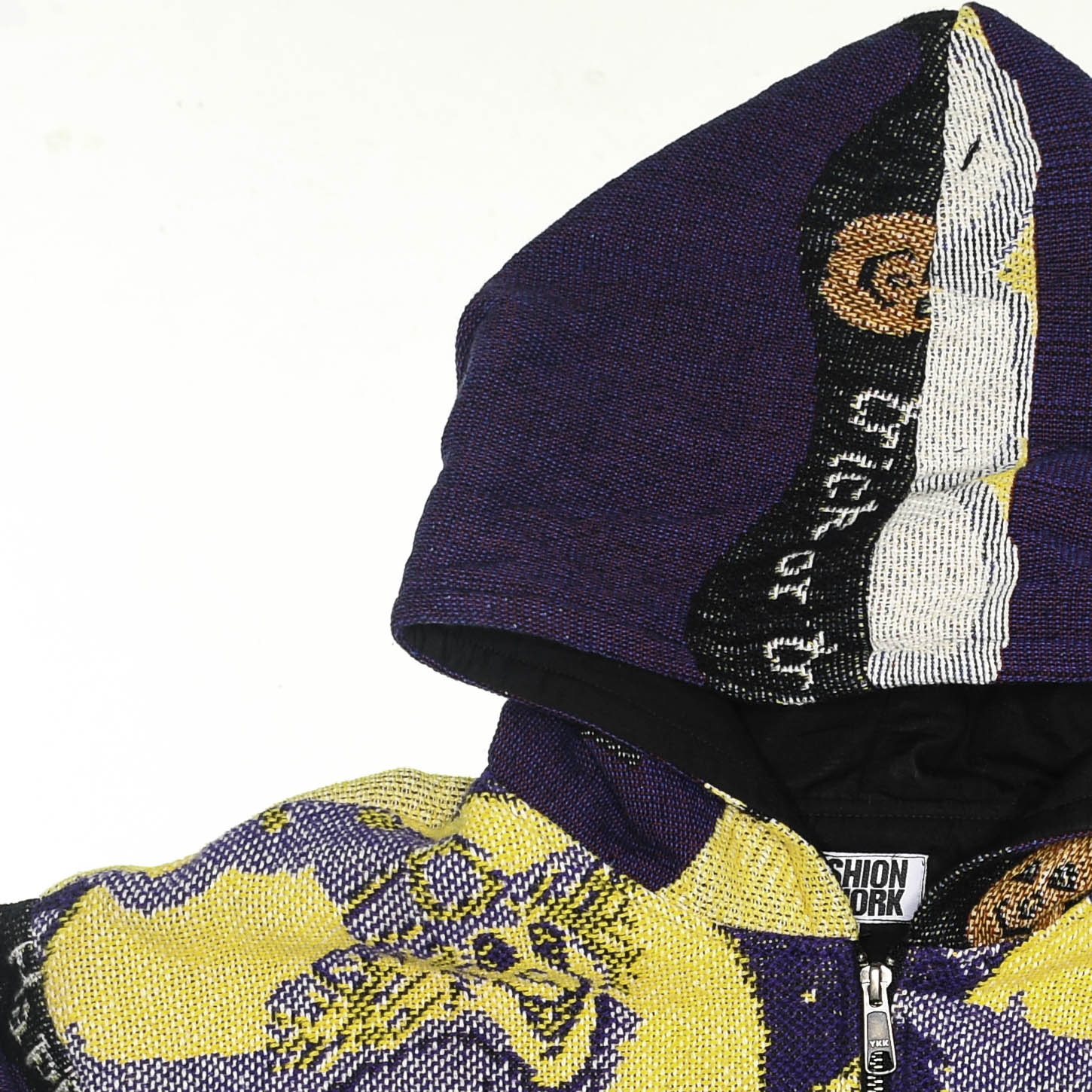 Witching Hour Heirloom Tapestry Zip Coat — Black Cat 90s Halloween Jacket