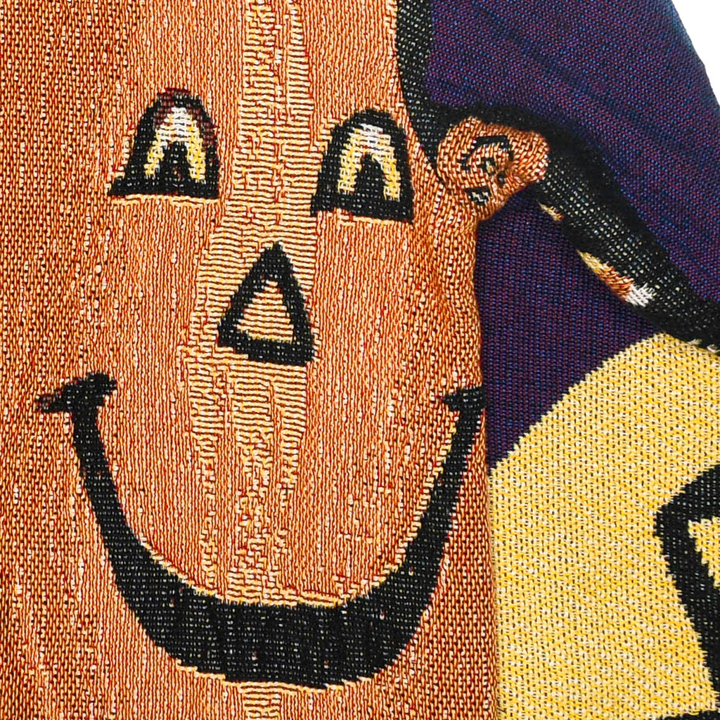 Witching Hour Heirloom Tapestry Zip Coat — Black Cat 90s Halloween Jacket