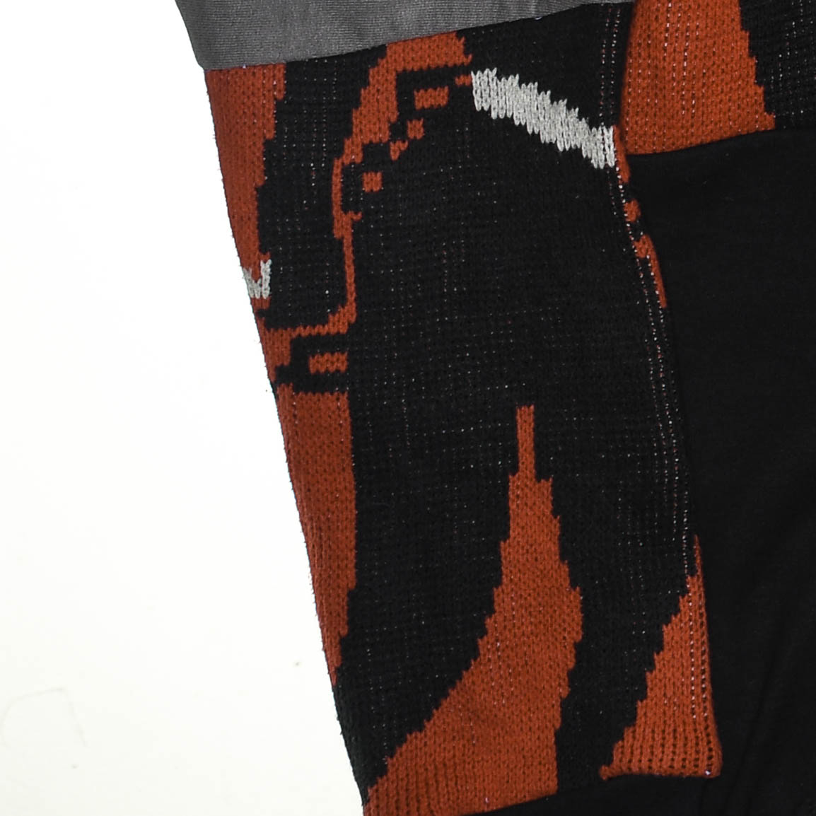 Hot Under the Collar Tapestry Patch Hoodie — Kitsch Devil Folk-Horror Upcycled Pop-Art Jacket