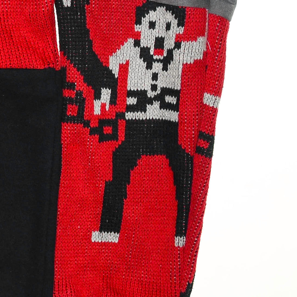 Hot Under the Collar Tapestry Patch Hoodie — Kitsch Devil Folk-Horror Upcycled Pop-Art Jacket