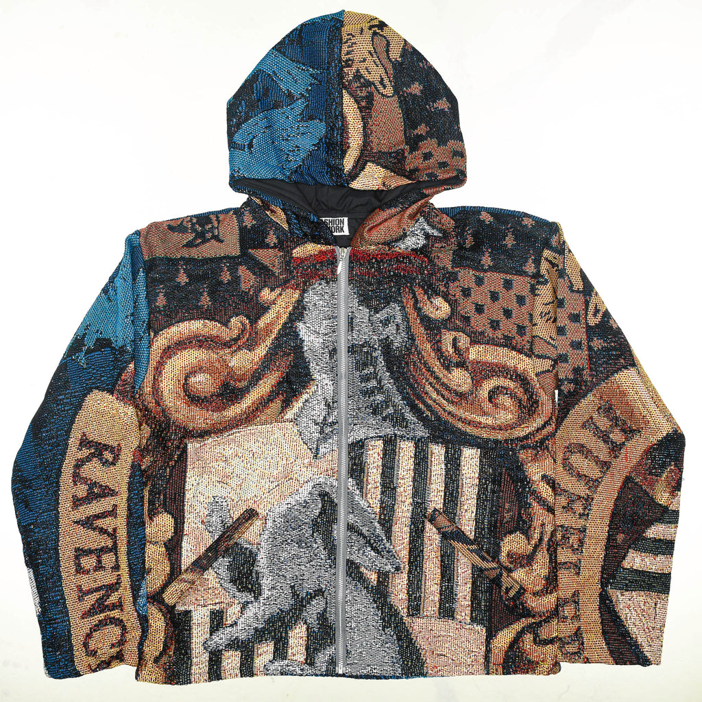 "Harry Potter" Ravenclaw & Hufflepuff Full Tapestry Zip Up