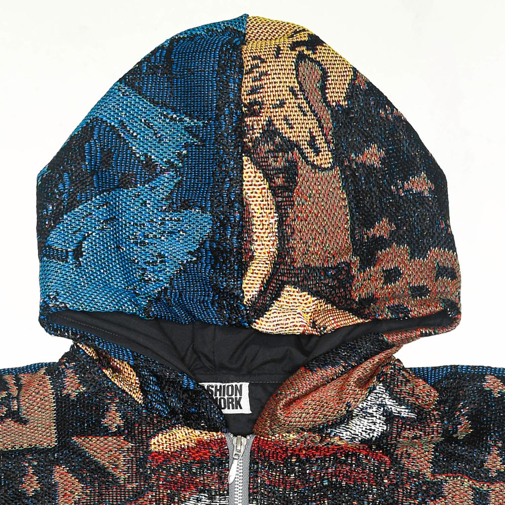 "Harry Potter" Ravenclaw & Hufflepuff Full Tapestry Zip Up