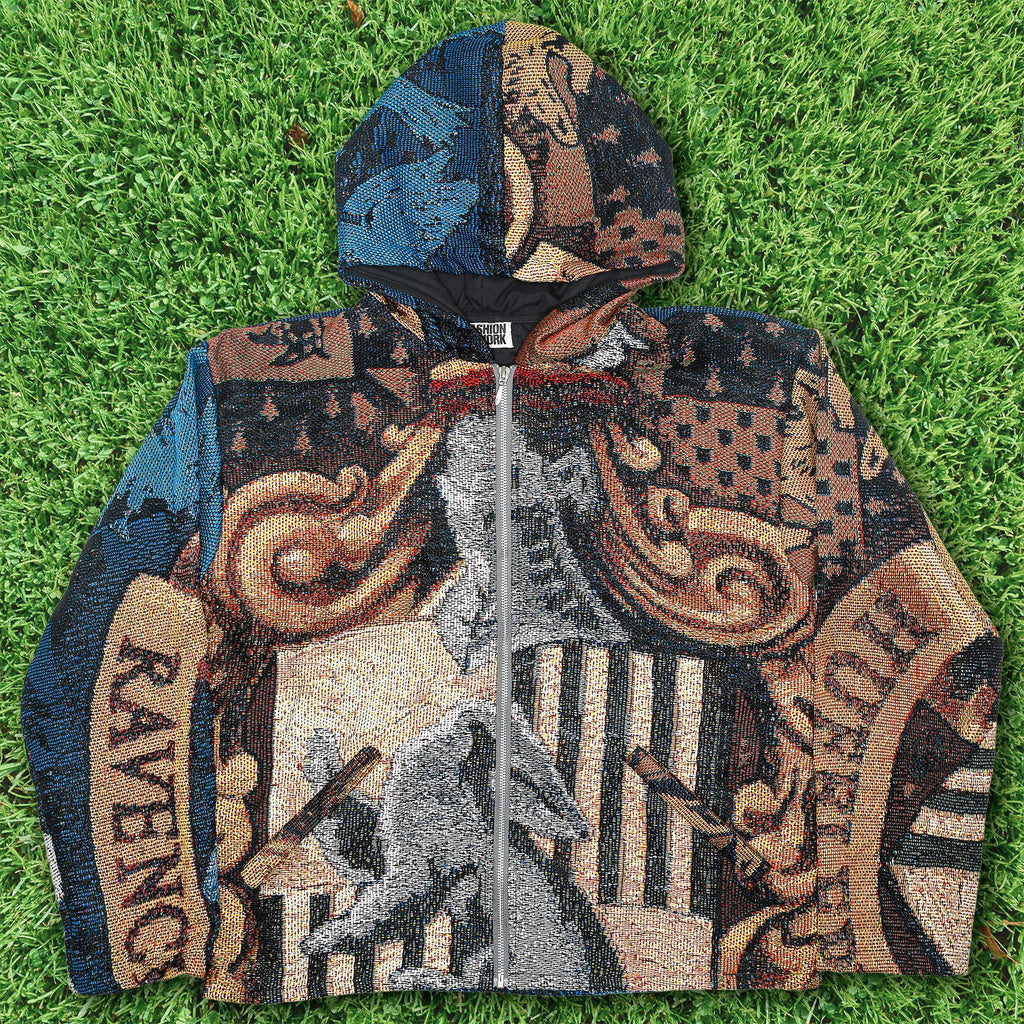 "Harry Potter" Ravenclaw & Hufflepuff Full Tapestry Zip Up