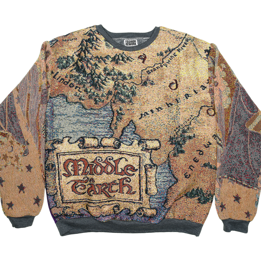 Middle Earth Tapestry Panel Pullover
