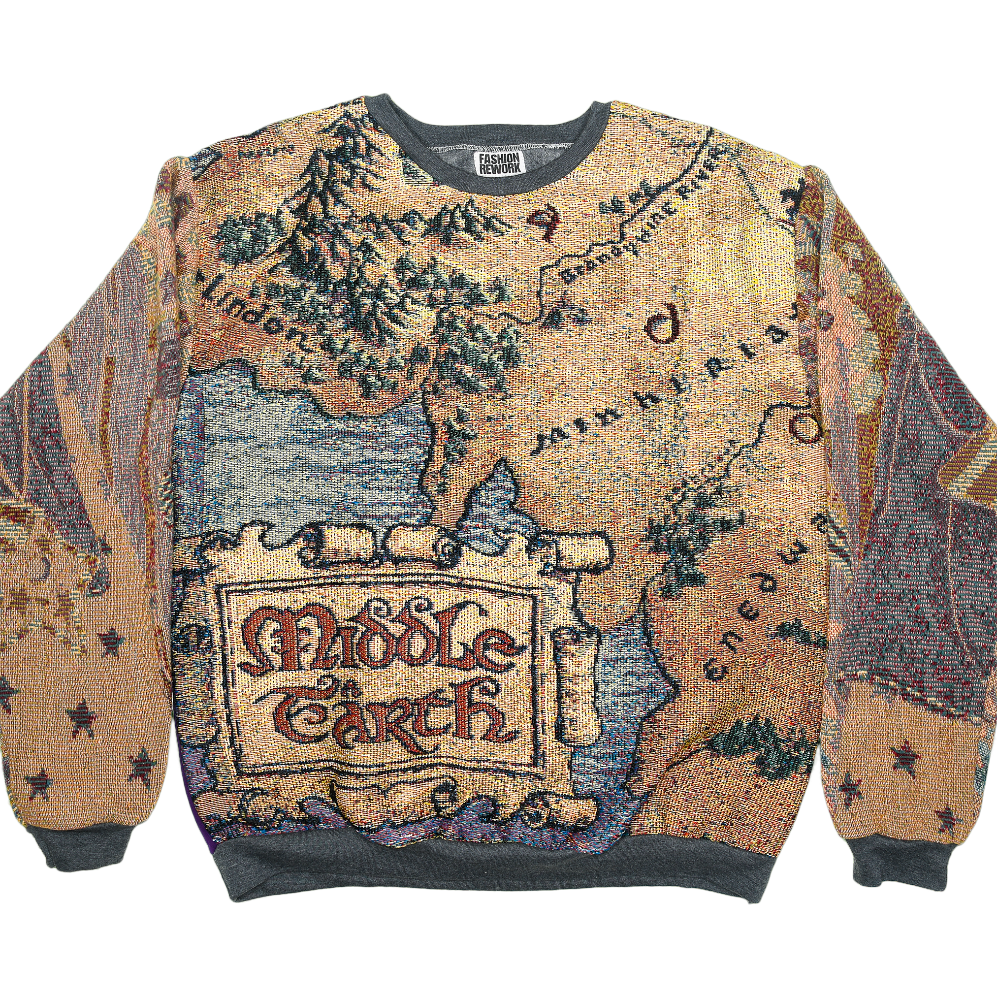 Middle Earth Tapestry Panel Pullover